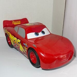 Disney Pixar Cars Lightning McQueen Large Toy Car Mattel 2016 Rust-eze #95 Red